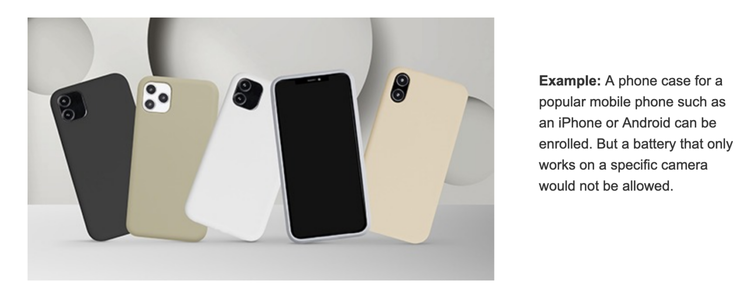 Example of products allowed in Amazon Vine Program