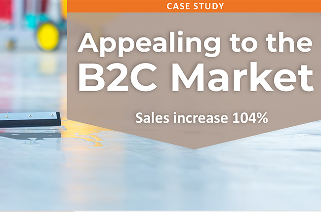 Identifying and broadening the target market from B2B to B2C increased sales by 104%