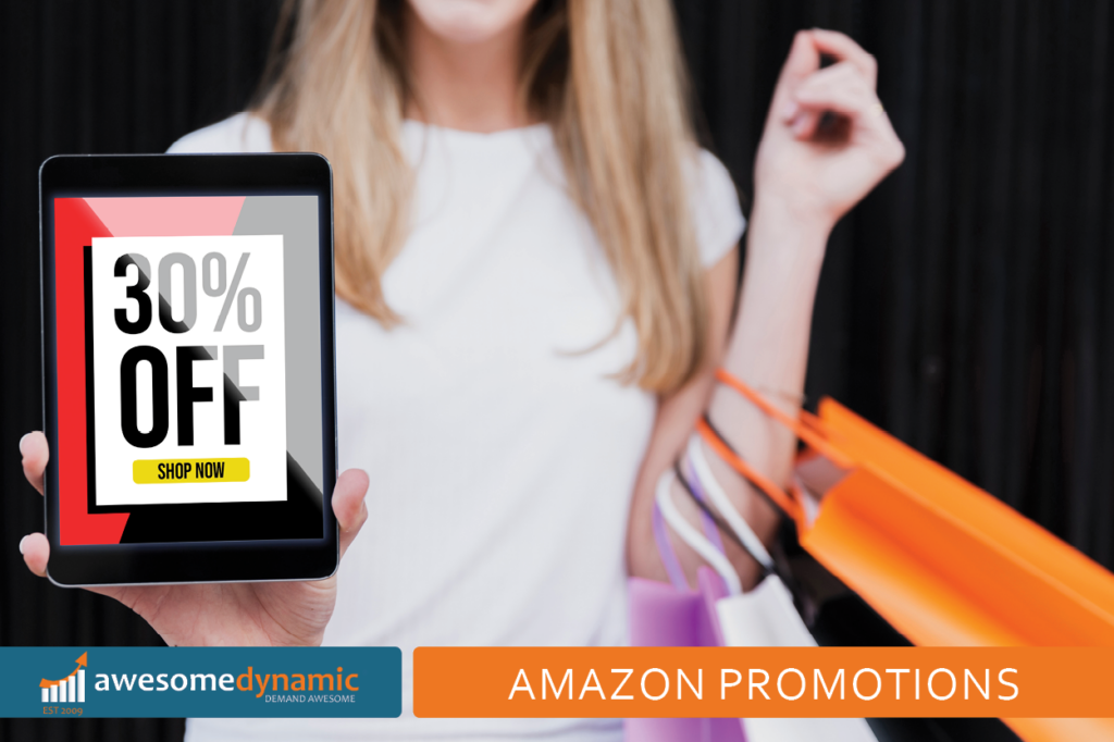 Amazon promotions for sellers to use to draw interest into their online product catalog