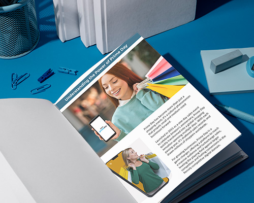 Page showing in notebook from Awesome Dynamic's multipage guide, Sell Smarter on Amazon Prime Day