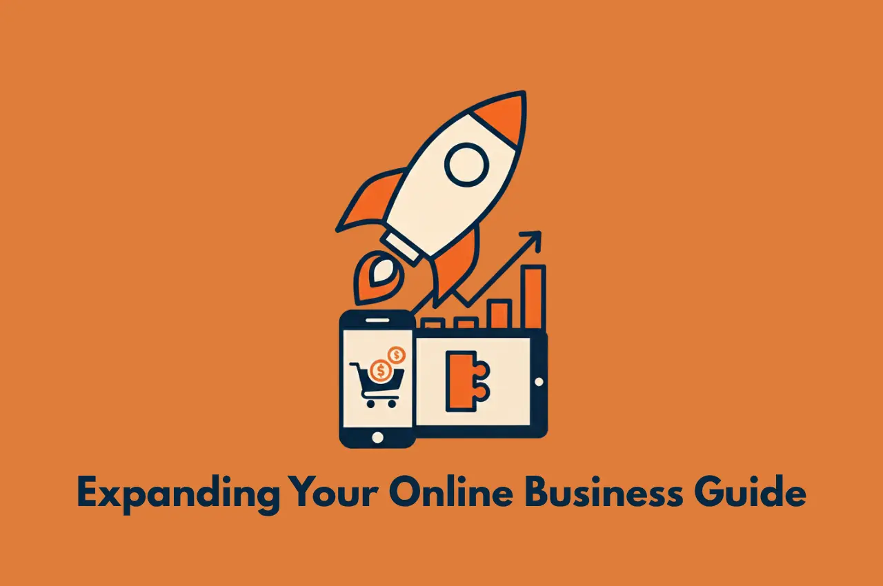 Featured image showing illustration matching the meaning of the title Expanding Your Online Business Guide