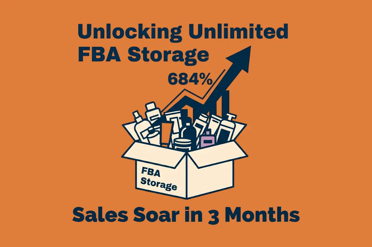 Featured image showing illustration matching the meaning of the title Unlocking Unlimited Fba Storage – Sales Soar 684% In 3 Months