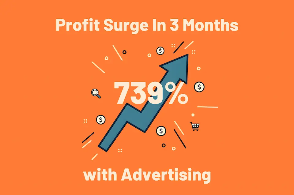 Profit surge 739 in three months with advertising.