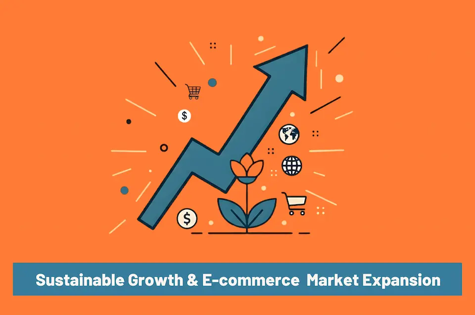Sustainable growth e commerce market expansion scaling from 27k to 21 5m.