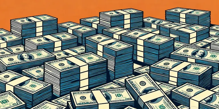 pile of money