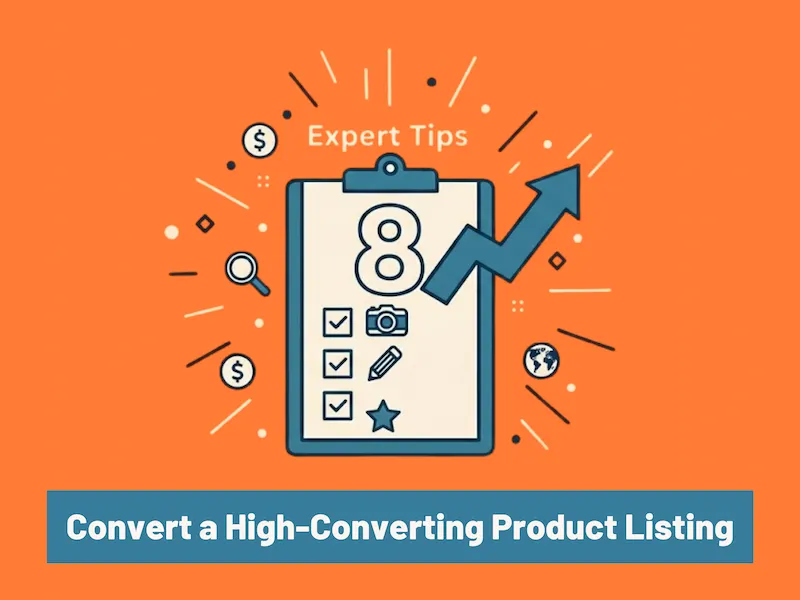 8 expert tips for crafting a high converting product listing.